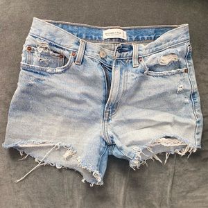 Abercrombie jean shorts size 2